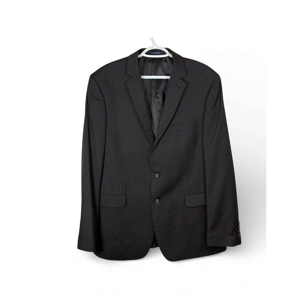 Ralph Lauren Men's 46L Black Pinstripe Wool Suit Jacket Blazer Dillard's